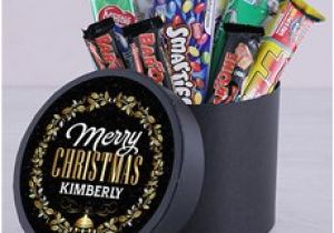 Birthday Gifts for Him Netflorist Personalised Golden Christmas Chocolate Hat Box