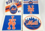 Birthday Gifts for Him New York Mets New York Mets Tile Coasters Mlb Baseball Gifts by