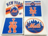 Birthday Gifts for Him New York Mets New York Mets Tile Coasters Mlb Baseball Gifts by