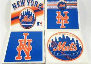 Birthday Gifts for Him New York Mets New York Mets Tile Coasters Mlb Baseball Gifts by