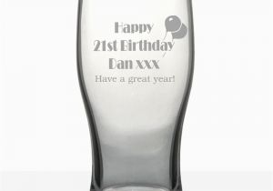 Birthday Gifts for Him Next Day Delivery Personalised 21st Birthday Gifts Pint Glass