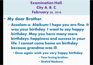 Birthday Gifts for Him to Send Write A Letter to Your Brother On His Birthday Youtube