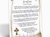 Birthday Gifts for Him Under $10 A Birthday Blessing for My son Personalized Framed Gift