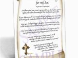 Birthday Gifts for Him Under $10 A Birthday Blessing for My son Personalized Framed Gift