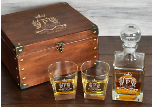 Birthday Gifts for Him Whiskey Lovers Best Man Gift Personalized Whiskey Decanter Set Birthday