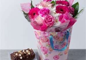 Birthday Gifts for Him with Flowers Birthday Gift for Her Flower Gift Bag Cake and Flowers