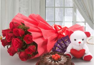 Birthday Gifts for Him with Flowers Flower Cake Hamper