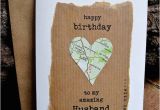 Birthday Gifts for Husband Etsy Birthday Card Husband Wife with Vintage Map Personalised Dad