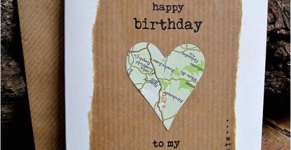 Birthday Gifts for Husband Etsy Birthday Card Husband Wife with Vintage Map Personalised Dad