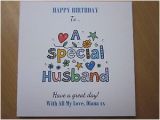 Birthday Gifts for Husband Handmade Personalised Handmade Birthday Card Husband 40th 50th