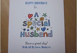 Birthday Gifts for Husband Handmade Personalised Handmade Birthday Card Husband 40th 50th