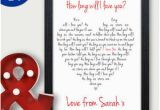 Birthday Gifts for Husband In Sydney How Long Will I Love You Romantic Personalised Birthday