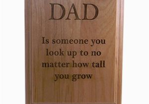 Birthday Gifts for Husband Walmart Dad is someone You Look Up to 6×8 In Engraved Wood