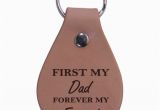 Birthday Gifts for Husband Walmart First My Dad forever My Friend Leather Key Chain Great