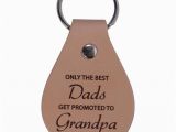 Birthday Gifts for Husband Walmart Only the Best Dads Get Promoted to Grandpa Leather Key