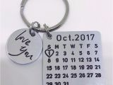 Birthday Gifts for Your Date Unique Calendar Keychain Best Selling Quot Love You Quot Birthday
