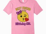 Birthday Girl and Friends Shirts Best Friend Of the Birthday Girl Emoji Shirt Kiss Heart