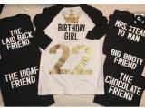 Birthday Girl and Friends Shirts the Chocolate Friend Tshirt Back