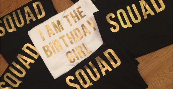 Birthday Girl and Squad Shirts Birthday Girl Squad Shirts