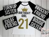 Birthday Girl and Squad Shirts Birthday Squad Shirts Birthday Girl 21st Birthday Birthday