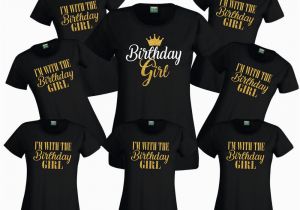 Birthday Girl and Squad Shirts Personalised Birthday Girl Squad T Shirt Ladies Female