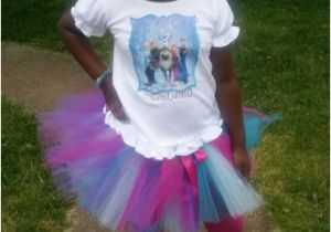 Birthday Girl attire Frozen Characters Birthday Girls Tutu Outfit