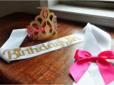 Birthday Girl Crown and Sash Birthday Crown and Sash Set Handcrafted In 2 3 Business