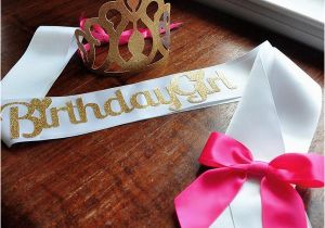 Birthday Girl Crown and Sash Birthday Crown and Sash Set Ships In 1 3 Business Days