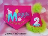 Birthday Girl Dog Bandana Birthday Girl Dog Bandana and Party Hat Set Personalized Name