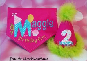 Birthday Girl Dog Bandana Birthday Girl Dog Bandana and Party Hat Set Personalized Name