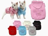 Birthday Girl Dog Clothes Dog Clothes Birthday Girl Rhinestone Hoodie Sweater Coat