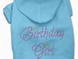 Birthday Girl Dog Clothes Mirage Birthday Girl Rhinestone Dog Hoodies 4 Paws Pet