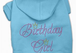 Birthday Girl Dog Clothes Mirage Birthday Girl Rhinestone Dog Hoodies 4 Paws Pet