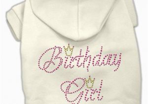 Birthday Girl Dog Clothes Mirage Birthday Girl Rhinestone Dog Hoodies 4 Paws Pet