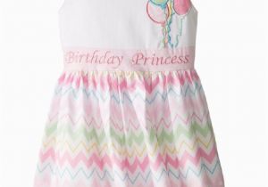 Birthday Girl Dress 4t New Bonnie Jean Girls Princess Chevron Balloons Bow