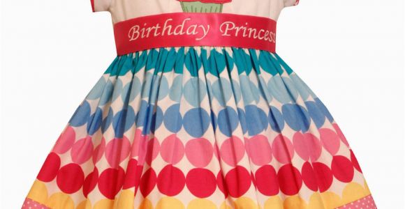 Birthday Girl Dress 4t New Bonnie Jean Girls Princess Polka Dot Cupcake Birthday