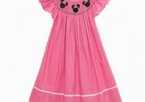 Birthday Girl Dress 5t New Minnie Mouse Princess Smocked Bishop Dress 6m 5t