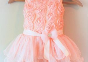 Birthday Girl Dresses for toddlers Blush Pink Flower Girl Dress Coral toddler Dress Tutu