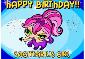 Birthday Girl Ecard Ecards Sagittarius Girl