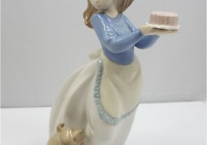 Birthday Girl Figurines Nao by Lladro Figurine 1045 Puppy 39 S Birthday Girl W