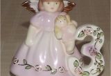 Birthday Girl Figurines Unmarked 3rd Birthday Girl Ceramic Figurine Cake topper