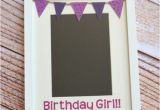 Birthday Girl Frames 5×7 Birthday Girl Bunting Picture Frame White Custom Photo