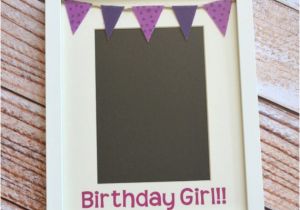 Birthday Girl Frames 5×7 Birthday Girl Bunting Picture Frame White Custom Photo