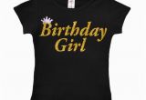 Birthday Girl Group Shirts Birthday Girl Shirt Party T Shirt Black and Gold Shirt Tee