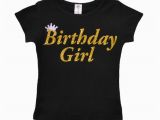 Birthday Girl Group Shirts Birthday Girl Shirt Party T Shirt Black and Gold Shirt Tee