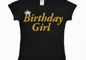Birthday Girl Group Shirts Birthday Girl Shirt Party T Shirt Black and Gold Shirt Tee