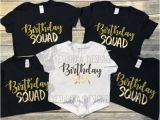 Birthday Girl Group Shirts Birthday Squad Shirts Birthday Party Shirts Birthday Group