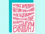 Birthday Girl Hashtags Hashtag Birthday Card Hashtag Happy Birthday Fun Birthday