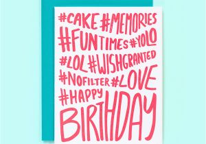 Birthday Girl Hashtags Hashtag Birthday Card Hashtag Happy Birthday Fun Birthday