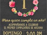 Birthday Girl In Spanish Spanish Chalkboard Gold Foil Pink First 1st Birthday